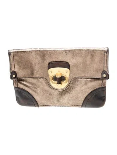 Pre-owned Alexander Mcqueen Leather Clutch In Multi