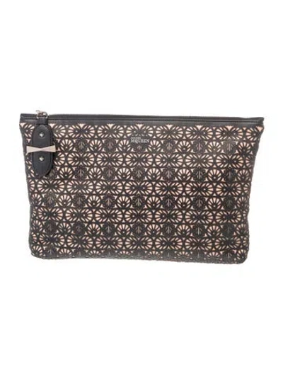 Pre-owned Alexander Mcqueen Leather Clutch In Multicolor