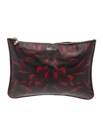 Pre-owned Alexander Mcqueen Leather Clutch In Multicolor