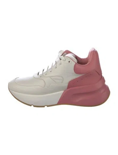 Pre-owned Alexander Mcqueen Leather Colorblock Pattern Sneakers In Multi