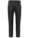 Alexander Mcqueen Schmale Cropped-hose Aus Leder