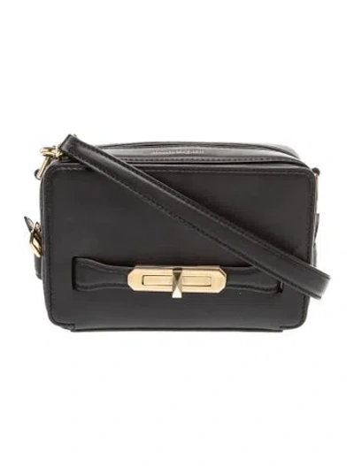 Pre-owned Alexander Mcqueen Leather Crossbody Bag In Black