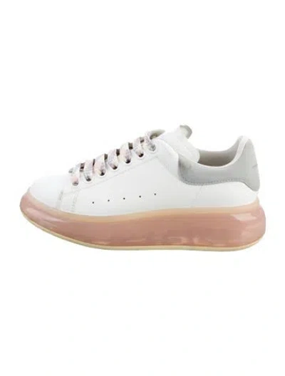 Pre-owned Alexander Mcqueen Leather Cutout Accent Sneakers In Multi