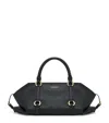 Alexander Mcqueen Leather Farringdon Top-handle Bag In Black