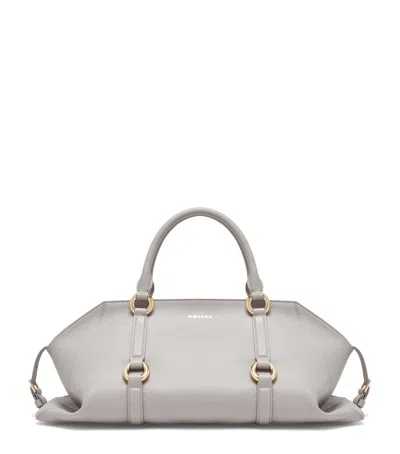 Alexander Mcqueen Leather Farringdon Top-handle Bag In Black