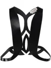 Alexander Mcqueen Leather Vest In Black