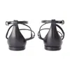 Alexander Mcqueen Leather Harness Sandals In Black
