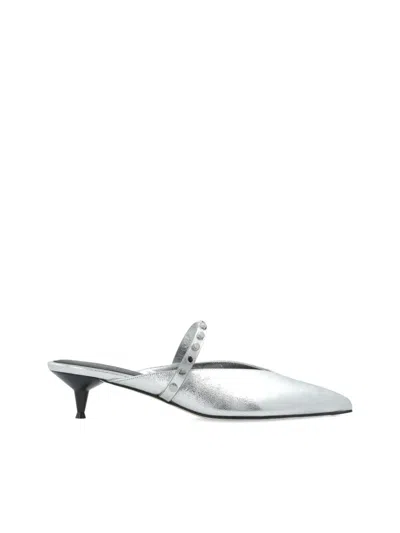 ALEXANDER MCQUEEN LEATHER HEELED PUMPS