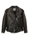 Alexander Mcqueen Oversized Antiqued Leather Biker Jacket In Brown