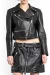 Alexander Mcqueen Leather Jackets In Black