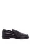 Alexander Mcqueen Black Slip-on Loafers In Leather Man In Black