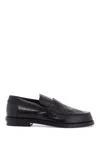 Alexander Mcqueen Black Slip-on Loafers In Leather Man In Black