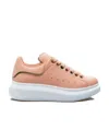 Alexander Mcqueen Multicolour Eyelet Lace Up Sneakers In Pink