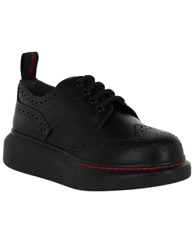 Alexander Mcqueen Leather Loafer In Black