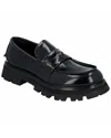 Alexander Mcqueen Leather Loafer In Black