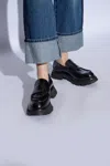 Alexander Mcqueen Wander Leather Loafer In Black