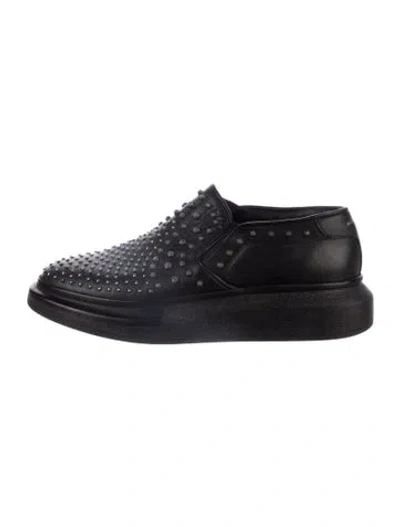 Pre-owned Alexander Mcqueen Leather Loafers In Blue