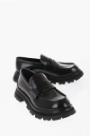 ALEXANDER MCQUEEN LEATHER LOAFERS WITH TANK SOLE