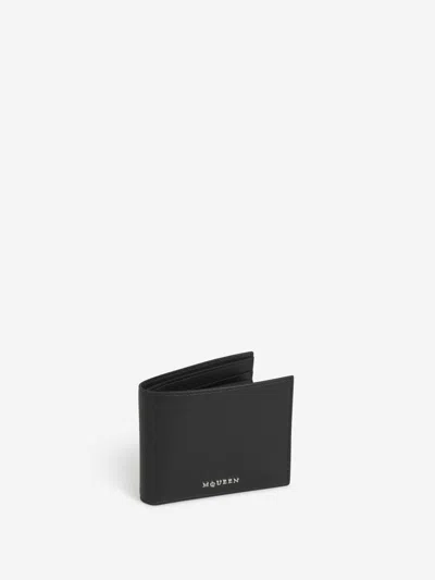 Alexander Mcqueen Leather Logo Wallet In Black