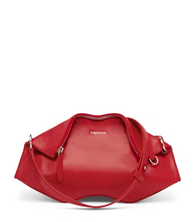 Alexander Mcqueen Mcqueen Leather Manta Clutch Bag In Red