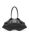 Alexander Mcqueen Leather Manta Top-handle Bag In Black