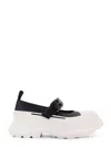 Alexander Mcqueen Two-tone Leather And Rubber Ballerinas