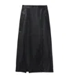 Alexander Mcqueen Leather Pencil Skirt In Black