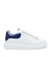 Alexander Mcqueen Leather Platform Sneakers Perforated Detailing In White