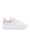 Alexander Mcqueen Oversized Snakeskin-embossed Leather Sneakers In White