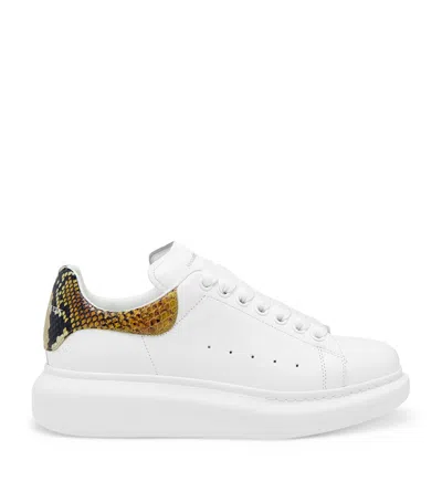 Alexander Mcqueen Leather Oversized Sneakers In White