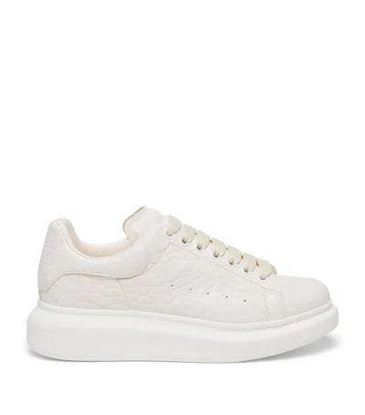 Alexander Mcqueen Leather Oversized Sneakers In White