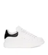 Alexander Mcqueen White And Black Low-top Sneakers With Chunky Sole And Contrasting Heel Tab In Leather Man In White