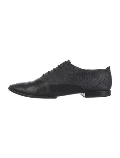 Pre-owned Alexander Mcqueen Leather Oxfords In Blue