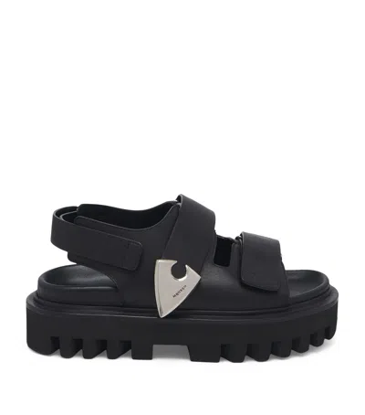 ALEXANDER MCQUEEN LEATHER PARACHUTE SANDALS 50
