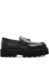 Alexander Mcqueen "parachute" Loafer With Buckle T In Black