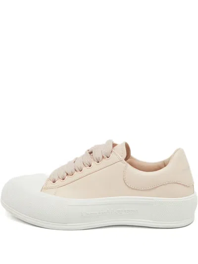 Pre-owned Alexander Mcqueen Leather Platform Sneakers