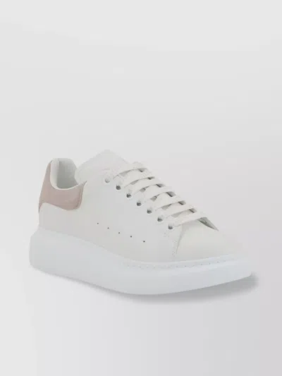 ALEXANDER MCQUEEN LEATHER PLATFORM SNEAKERS LOGO DETAIL