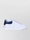 Alexander Mcqueen Leather Platform Sneakers Perforated Detailing In White