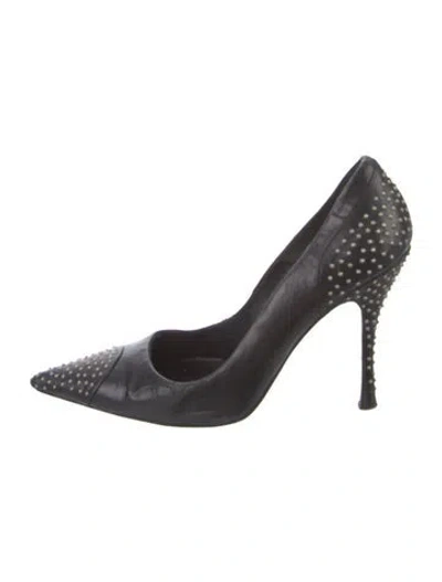 Pre-owned Alexander Mcqueen Leather Pumps In Black
