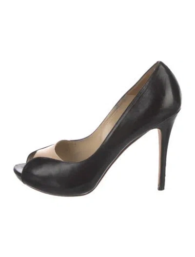 Pre-owned Alexander Mcqueen Leather Pumps In Black