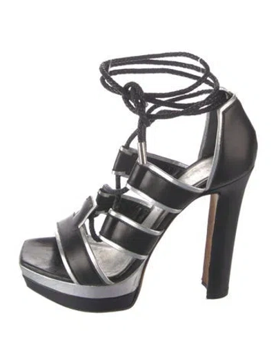 Pre-owned Alexander Mcqueen Leather Pumps In Black