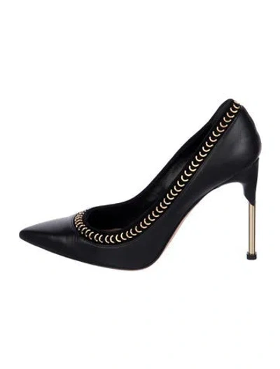 Pre-owned Alexander Mcqueen Leather Pumps In Black
