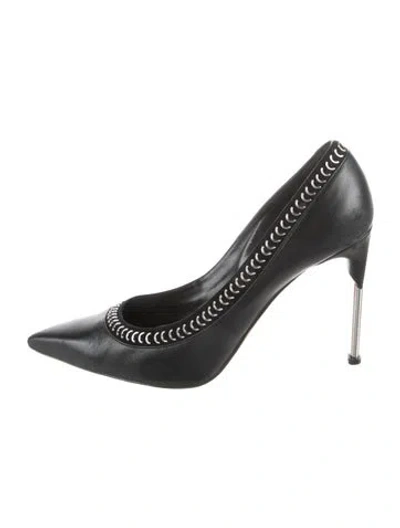 Pre-owned Alexander Mcqueen Leather Pumps In Black