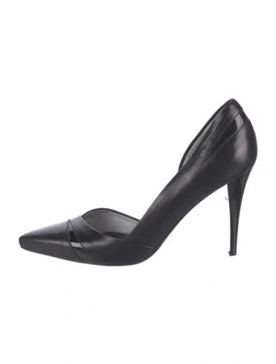 Pre-owned Alexander Mcqueen Leather Pumps In Black