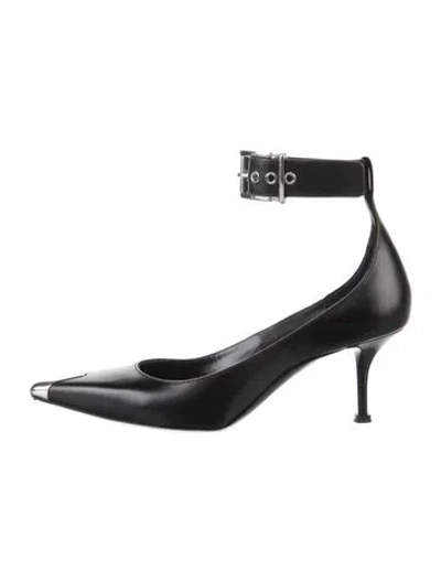 Pre-owned Alexander Mcqueen Leather Pumps In Black