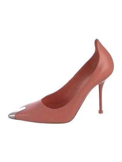 Pre-owned Alexander Mcqueen Leather Pumps In Pink