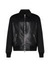 Alexander Mcqueen Leather And Fabric Bomber Jacket