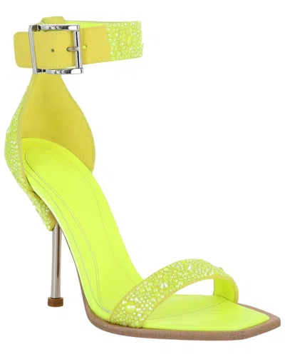 Alexander Mcqueen Leather Sandal In Yellow