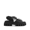 Alexander Mcqueen Embellished Leather Platform Sandals