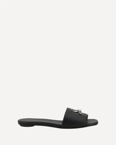 Alexander Mcqueen Leather Sandals In Black